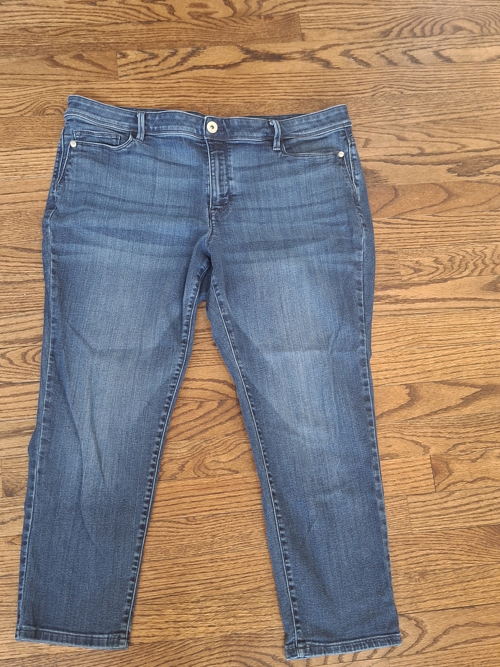 J. Jill Ankle Crop Jeans in Medium Blue
